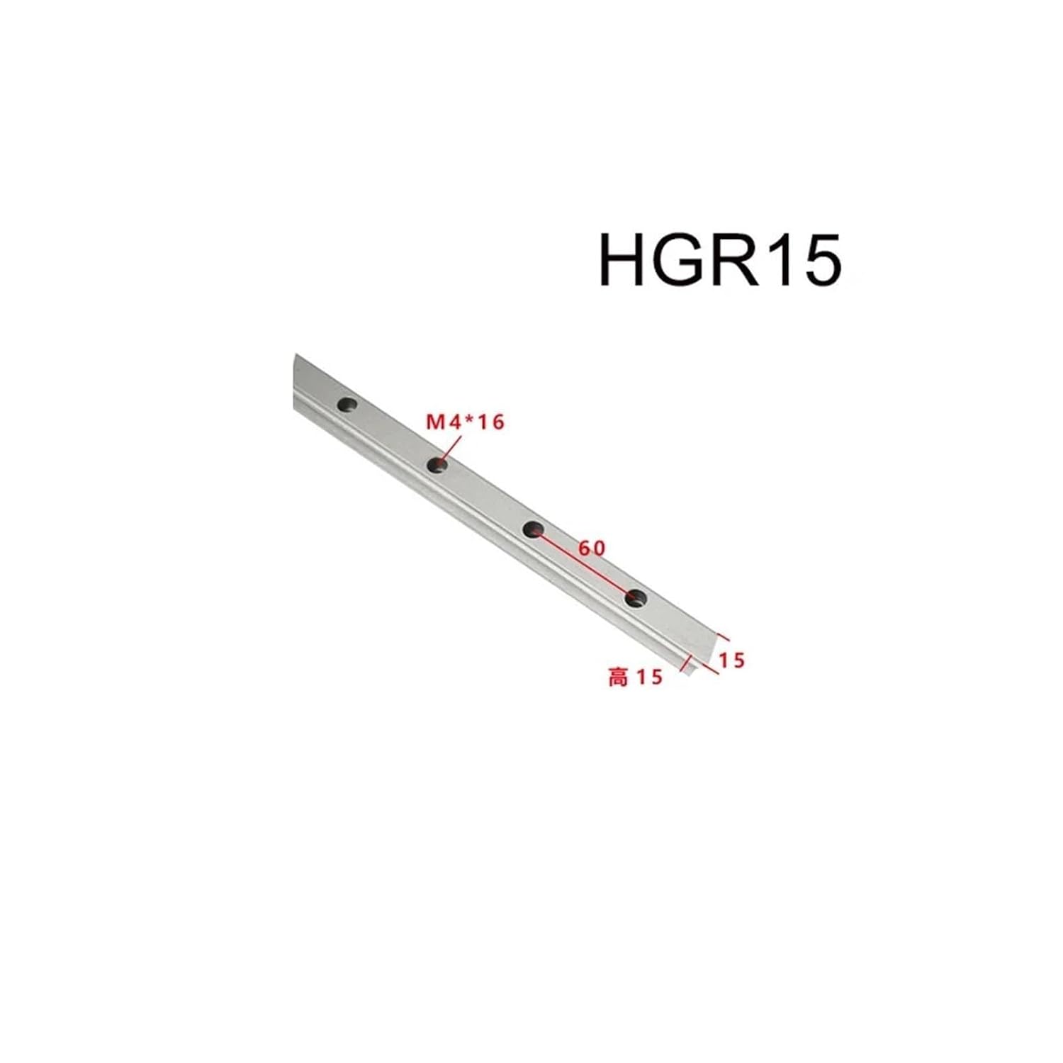 Bearings, Linear Guides HGR15 / HGR20 / HGR25 / HGR30 Guides (Color : HGR15 Rail 2pcs, Size : 1100mm),Resistance to Under Heavy Loads(Hgr15 Rail 2pcs,900mm)