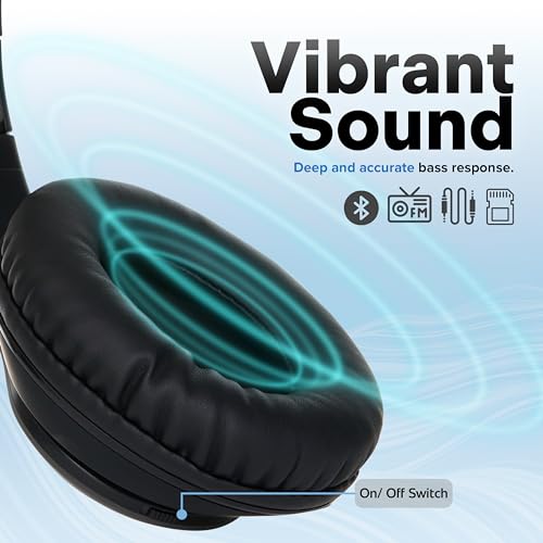 Ijoy LGE-PRE-STL Bluetooth Headphones Over Ear, Wireless And Wired Foldable Headset Built-In Microphone thumb #1