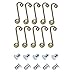 Steel Oval Head Quarter Turn Fasteners and Springs, Pack/10