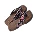 EXCEART Geta Zuecos Chanclas para Niños Sandalias de Madera Tamaño 22 a 34 Adolescentes Estudiante Cosplay Disfraz Foto Accesorios Verano Zapatillas (Negro)