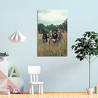 SHUPSY Poster mural décoratif sur toile The Beatles Star Collective – Pour chambre à coucher – 40 x 60 cm - Les Beatles, Paul McCartney, John Lennon, RIngo Starr, George Harrison SHUPSY Poster mural décoratif sur toile The Beatles Star Collective - Pour chambre à coucher - 40 x 60 cm – Image 4