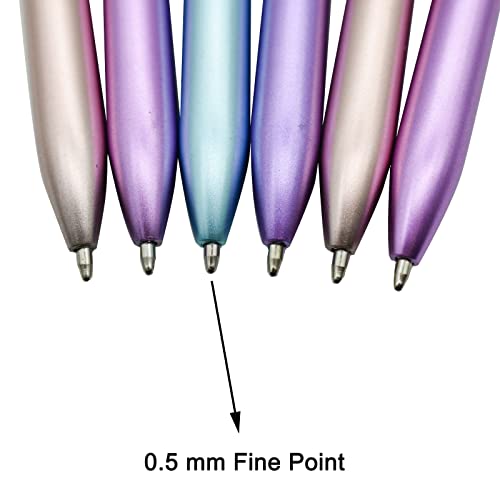 Maydahui 12Pcs Big Crystal Diamond Ballpoint Pens Colorful Retractable Bling Quicksand Pen Rhinestones Metal Pen Black Ink For School Office Wedding Party #TOP3