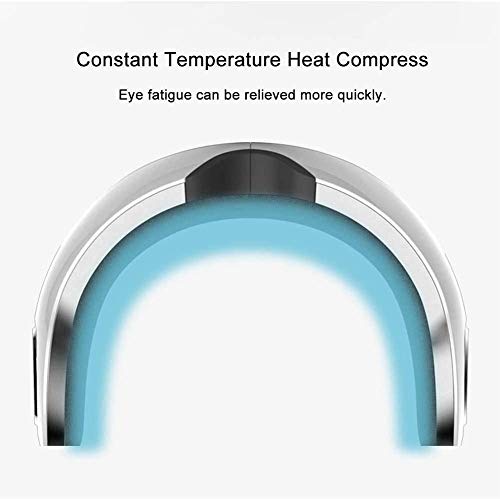 Youook Eye Massager, Portable Electric Bluetooth Eye Massager With Heat Air Pressure Vibration, Rechargeable Eye Therapy Mask, Relieve Eye Strain Dark Circles Eye Bags Dry Eye Improve Sleep #TOP2