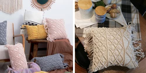 Binwat Macrame Cord Natual Macrame Cotton Cord DIY Craft Cord Spool Twine Rustic String Cotton Rope for Wall Hanging,Plant Hangers,Crafts,Knitting,Decorative Projects 3mm x100m (Yellow)