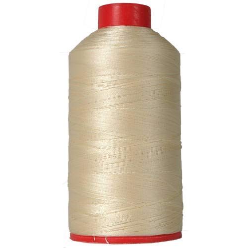 Threadart Heavy Duty Bonded Nylon Thread - 1650 Yards (1500M) - Coated No Unravel - #69 T70 Size 210D/3 - For Upholstery, Leather, Vinyl, Weaving Hair, Denim, And Other Heavy Fabric - Natural #TOP21