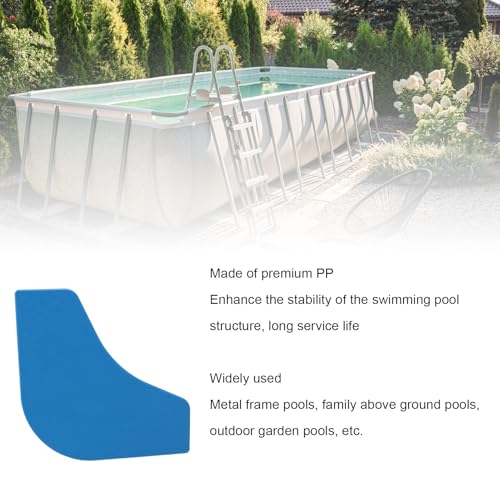 Conector de esquina para estructura de piscina, junta en T reforzada de polipropileno para patas y vigas, soporte de esquina para marco de piscina miniatura 2