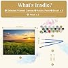 VETEB Paint by Numbers Kit for Adults Beginner Kansas Sunset Flint Hills Four Seasons DIY Painting by Numbers on Canvas Acrylic Oil Painting for Home Wall Decor Gifts 16"x20" #1