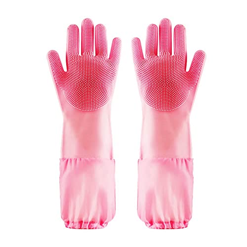 Ayssny Magic - Guantes de aseo para mascotas, guantes de cepillo de champú para perros y gatos, guantes de silicona suave resistentes al calor, cepillo removedor de pelo de mascotas para baño y masaje