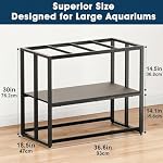 Urban Deco 40 Gallon Fish Tank Stand 660LBS Capacity For Aquarium Stand Metal Fish Tank Stand 38.2"x18.5"x29.5" Dual-Layer Design Terrarium Stand Ideal for Home and Office