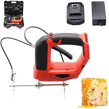 Electric Bee Shaker, Cordless Beehive Frame Shaking Machine with Anti Slip Handle, Rechargeable Handheld Bee Remover, 4 Gear Speed Adjustable, Beekeeping Tool for Shake BeeRed