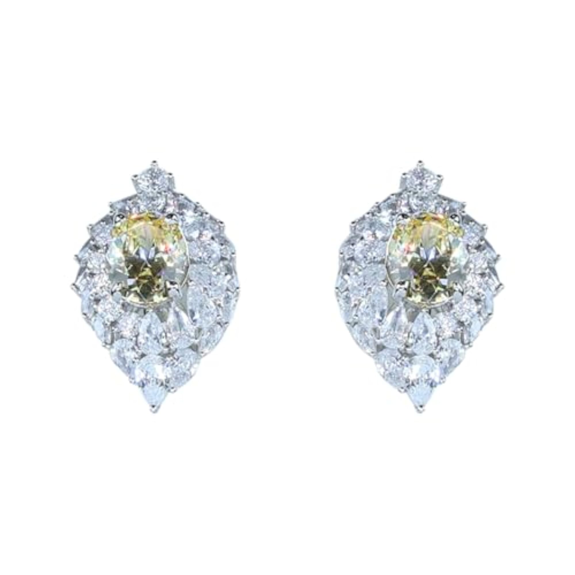 Women's Red Oval Gemstone Pear Halo Stud Earrings, Stylish Set
