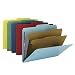 Smead Pressboard Classification File Folder with SafeSHIELD Fasteners, 2 Dividers, 2