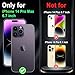Miqala for iPhone 14 Pro Max Case,Glow in The Dark Three Layer Heavy Duty Shockproof Full Body Protection Hard Plastic Bumper+Soft Silicone Case for Apple iPhone 14 Pro Max 6.7 inch,Amaranth Purple