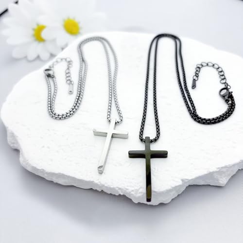 Cross Necklace Bracelet Earrings Friendship Matching Couple Cross Jewelry by Dormklss - Used condition - Image 6