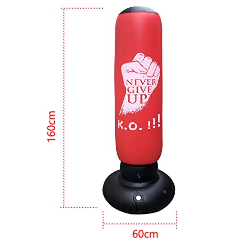 LncBoc 160cm Aufblasbarer Boxdummy für individuelles Training
