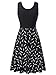 VETIOR Women's Vintage Scoop Neck Midi Dress Sleeveless A-line Cocktail Party Dress Large 6500-2