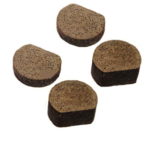2 Pair Flat-End Replacement Brake Pucks Fits Manco Go-Carts