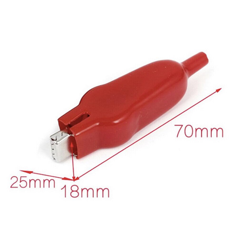 20 Pieces 20A Sheathed Alligator Clip for Electrical Jumper Wire Clamp Voltage Test