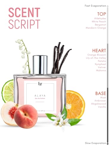 Image of EM5 Alaya Perfume for Women | Musky Citrus Floral Fresh Fragrance | Unisex Eau de Parfum Spray | Luxury Gift for Her | 50ml