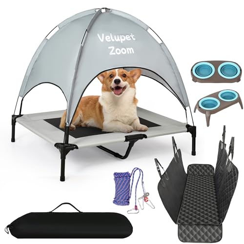 Velupet Zoom 4-in-1 Pet Travel & Outdoor Set, 48in Gray