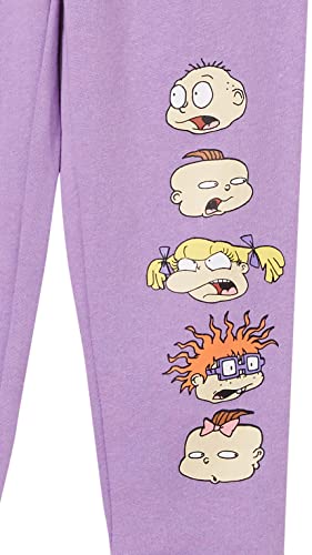 Nickelodeon Rugrats Jogger Sweatpants-Girls 4-16-Chuckie, Angelica, Tommy, Light Purple, 14-16 #TOP1