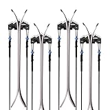 BOOSTEADY Portasci da Parete per Garage, Supporto Montaggio a Parete per Qualsiasi Sci, Soluzione Risparmio Spazio per Attrezzatura Invernale, 4 Pezzi