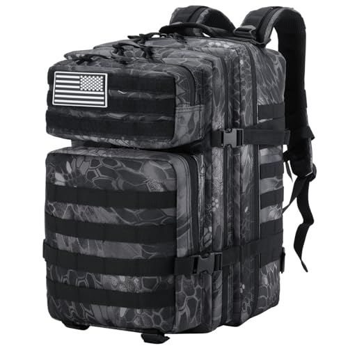Delgeo Mochila Tactica 45L Militar,Gran Capacidad 45 * 30 * 20cm Mochila,Plegable Impermeable Mochila Para Montañismo,Senderismo,Camping y Viajes Delgeo Mochila Tactica 45L Militar,Gran Capacidad 45 * 30 * 20cm Mochila,Plegable Impermeable Mochila Para Montañismo,Senderismo,Camping y Viajes