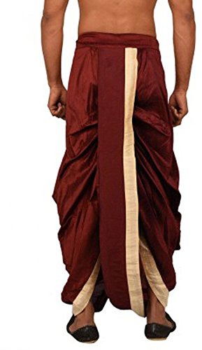 Dhoti ROYAL Kurta de mezcla de seda para bodas y eventos 4