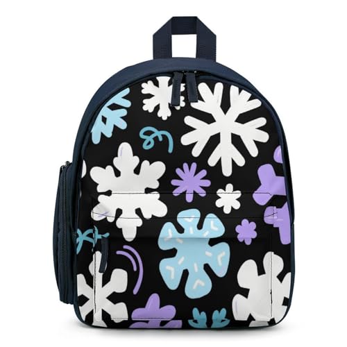 Pure Snowflake Mini Backpack Light Weight Small Travel Backpack Shopping Travel Daypack