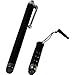 QVS Q-Stick Capacitive Touch Screen Stylus for iPad and Mini-Stylus Combo, Black (IS2C-BK)