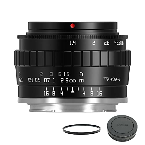 TTArtisan 23mm F1.4 APS-C }jAtH[JXY Canon EOS M}EgJ M1 M2 M3 M5 M6 M6II M10 M100 M50p ubN
