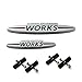 QIDIAN 3D métal voiture calandre emblème insigne JCW autocollant emblème pour Mini Cooper S ONE JCW Hatchback F54 F55 F56 R55 R56 R57 F60 R60 Countryman