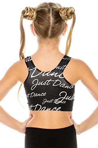 Kurve Girl’s Sleeveless Tank Top - Racerback Graphic Cute Dance Crop T- Shirt Cheer Sports Tumbling Athletic Gymnastics For Kids #TOP2