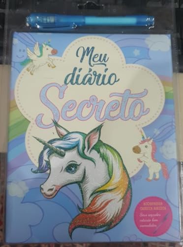 Diário secreto – unicórnio azul: com caneta mágica