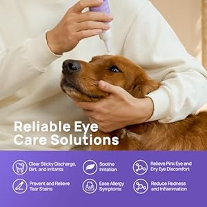 HICC PET Dog Eye Drops 5.1 fl oz Eye Drops for Dogs and Cats Vet-Recommended Dog Eye Infection Treatment to Soothe Infection Allergy, Relieve Dry Eyes Pink Eyes, Pet Tear Stain Cleaner HICC PET Dog Eye Drops 51 fl oz Eye Drops for Dogs and Cats Vet Recommended Dog Eye Infection Treatment to Soothe Infection Allergy Relieve Dry Eyes Pink Eyes Pet Tear Stain Cleaner