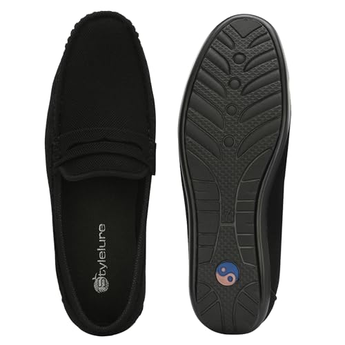 Image of Stylelure Eco Friendly & Light Weight Flexible Mesh Knit Loafers Driving Shoes for Men