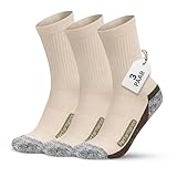 Fiera Besa Wandersocken für Damen & Herren – Trekking Socken aus Baumwolle – Atmungsaktive Outdoor Socken, Hiking Socken, Bequeme Sportsocken mit Verstärkter Ferse & Spitze