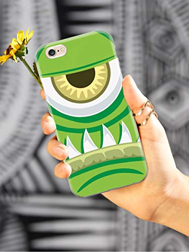 Inspired Cases - 3D Textured Galaxy S6 Case - Rubber Bumper Cover - Protective Phone Case For Samsung Galaxy S6 - Cyclops Green Monster #TOP1