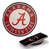 University of Alabama Wireless Charger with Illuminated Crimson Tide Logo & Built-in Power Bank for Wired and Wireless Charging. Officially Licensed Collegiate 100% Portable Wireless Phone Charger