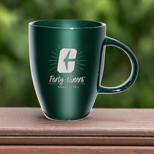 Rico Industries NCAA North Carolina-Charlotte 49ers Sunburst Green 18oz Laser Engraved Ceramic Lustre Mug - image 4