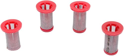 Miniatura 2 de Valley Industries NS-50-CSK 50 - Filtro de boquilla de repuesto para broadcast de malla, 50, paquete de 4, color rojo