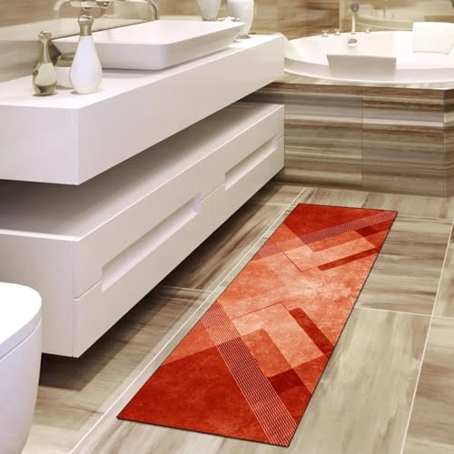Tapis de couloir rouge patchwork de grande longueur 850 cm - 4