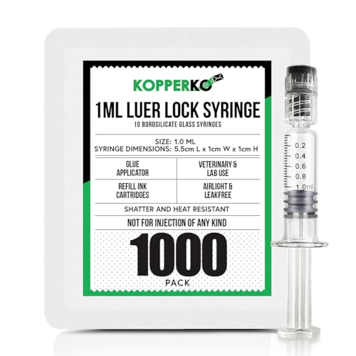 Kopperko 1 ml Luer Lock Syringe (1000-Pack) - Shatter & ...