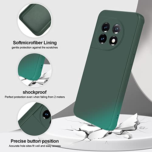 GiiYoon Case Compatible with Oneplus 11, Silky-Soft Touch Full-Body Protective Phone Silicone Case - Image 2