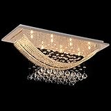 8 Lights Ceiling Light Modern Flush Mount Crystal Chandelier Ceiling Light Fixture Pendant Light...