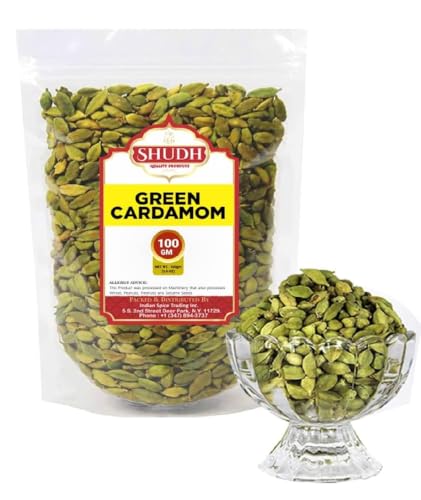 Jimidar Extra Green Cardamom Pods Whole Green Cardamom Spice All Natural Vegan Non-GMO Product of India 100 g (3.5 oz)