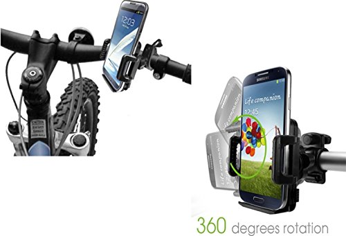 Motorola Moto Z Force Droid Compatible Rotating Bicycle Mount Bike Handlebar Cell Phone Holder Universal #TOP4