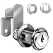 Disc Tumbler Cam Lock 1-3/4", Nickel, Key C8060-14A-C346A