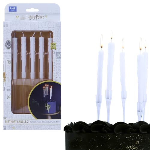 PME Harry Potter Floating Candles for Birthday Cakes (Set of 5), The Great Hall by PME - Used condition - US$9.06