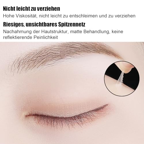 Schlupflider Stripes Unsichtbar 192 PCS Doppelte Augenlid Stripes Wasserdicht Lifting ohne OP Hautfreundlich Natürlich Eyelid Tapes Straps Strip als Lifting Set Augen-Lidstraffung Augenpads M